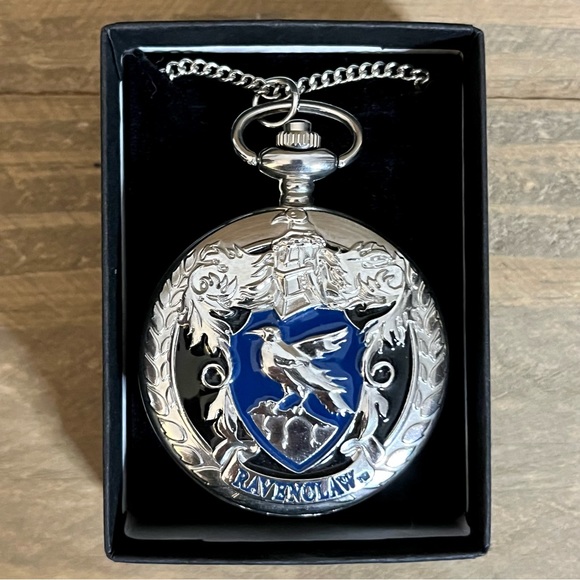 Lot of 3 Harry Potter Ravenclaw House Merch Necktie Pocket Watch Bookmark NWOT - Picture 12 of 16